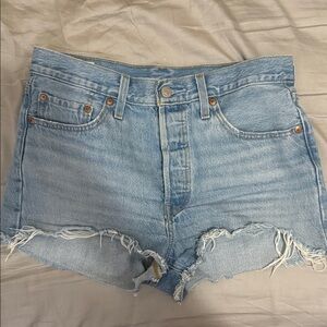 Levi's Light Blue Jean Shorts
